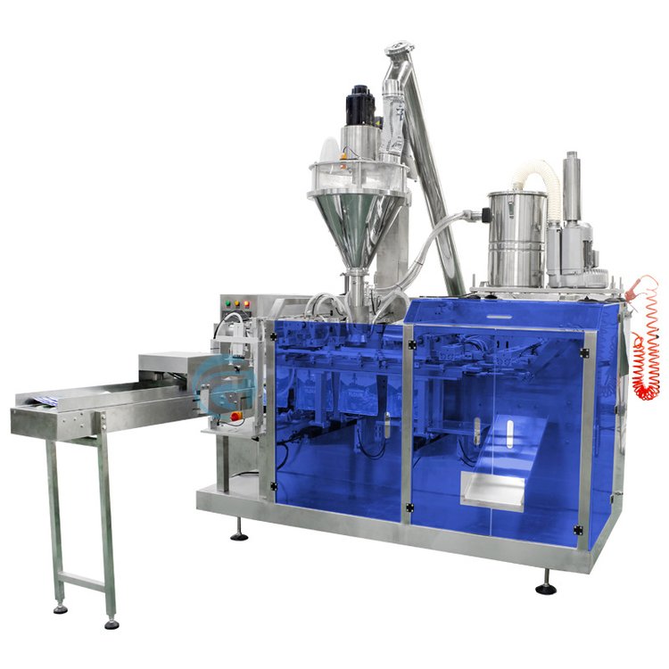 多工位自動(dòng)上料 預(yù)制袋粉末與固體飲料水平給袋式包裝機(jī)的技術(shù)革新與應(yīng)用